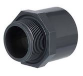 Übergangsstück PVC-U 32/40mm x 3/4"  Klebemuffe/-stutzen x Aussengewinde