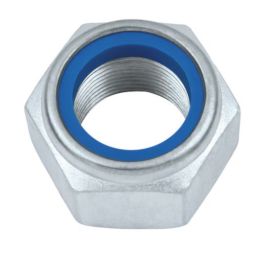 niedrige Sechskantmutter mit Klemmteil DIN 985 - M16 - 8 vz