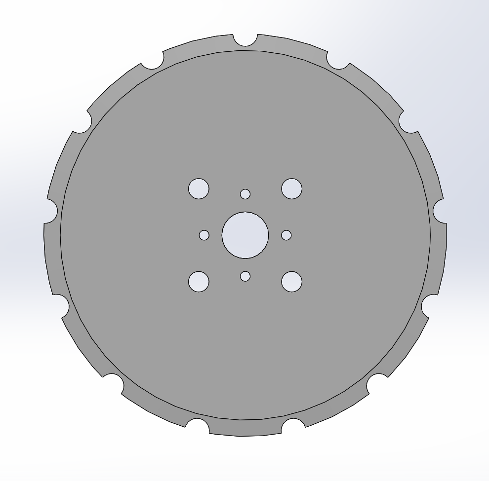 Schneidscheibe Ø490mm blank gezackt