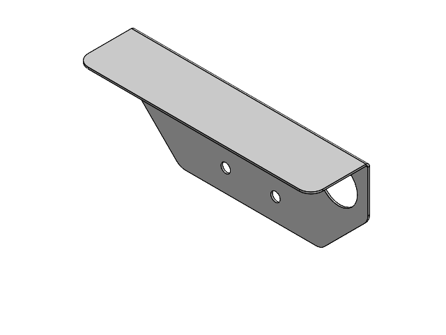 Kantblech Halterung Sensor Verriegelung