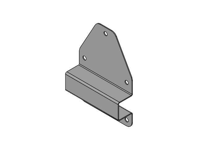 Kantblech Befestigung Warntafelblech vorne 40mm