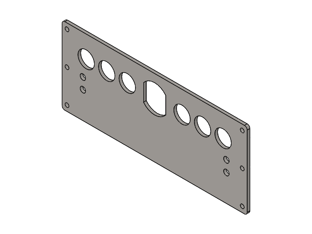 Anschlußplatte Anbindung Energiekette Gestänge