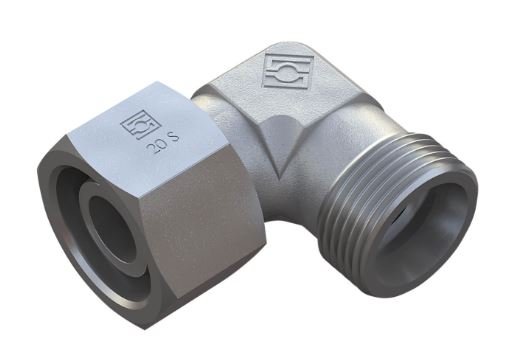 Einstellbare Winkelverschraubung 18 L - 90°