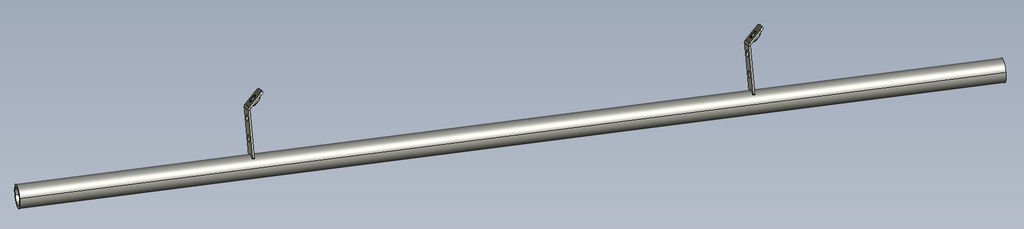 Elektrode Rohr Laschen innen 0,75m
