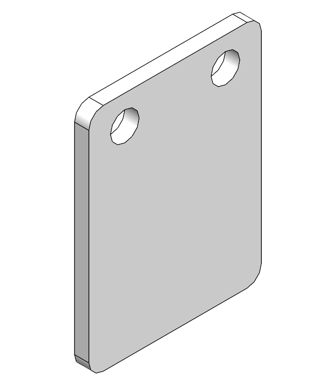 Distanzplatte Klemmplatte Pendelausgleich
