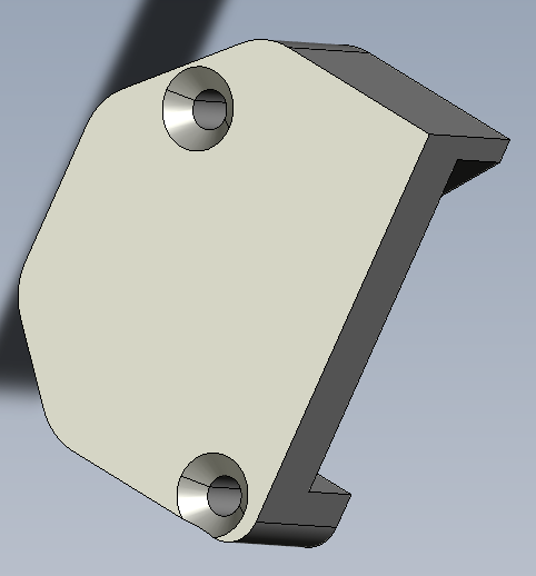 Abdeckung Schwinge links