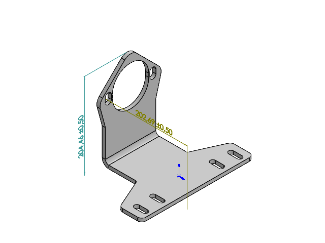 Kantblech Halteblech Hydraulikmotor Spritze