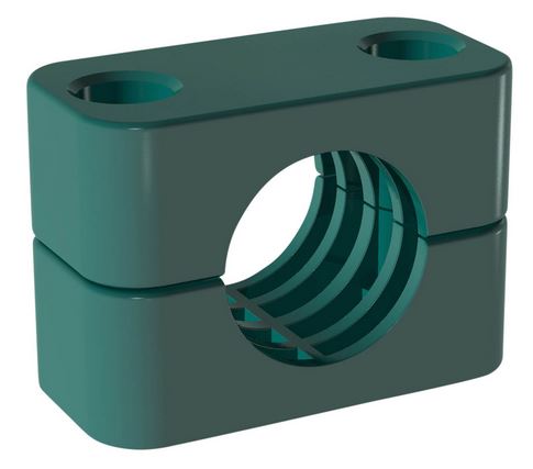 Rohrschelle Gr. 4 Ø26,9mm gerippt, mit Vorspannung