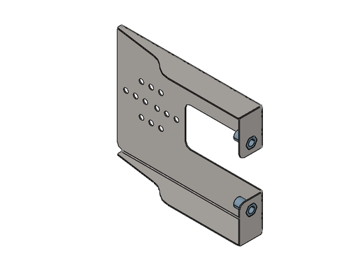 [ZSB_000215[1.0]] Halter Halterung Klemmdose mit Einnietmuttern