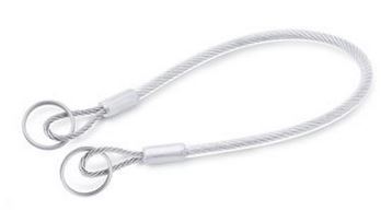 [K_00102[2.0]] Halteseil mit 2 Schlüsselringen