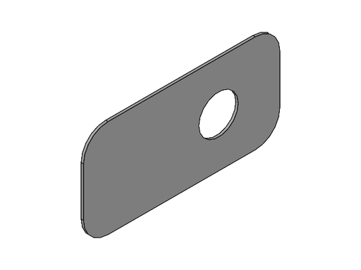 [T_000862[1.0]] Blech Distanzblech Montageplatte Generator