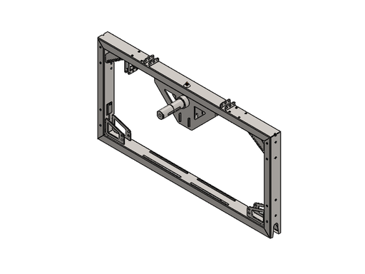 [ZSB_000081[3.0]] Rahmenteil Vertikalführung mit Blindnietmuttern